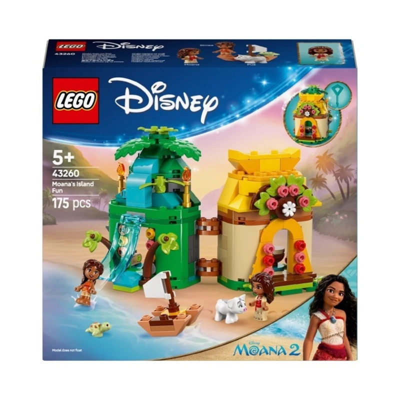 Конструктор LEGO Disney Moana's Island Fun 43260, 175 деталей, от 5 лет
