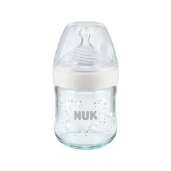 Qidalanma üçün qab Nuk Nature Sense, 120 ml, 0-6 ay, S ölçü, şüşə/silikon, məhsul çeşiddə