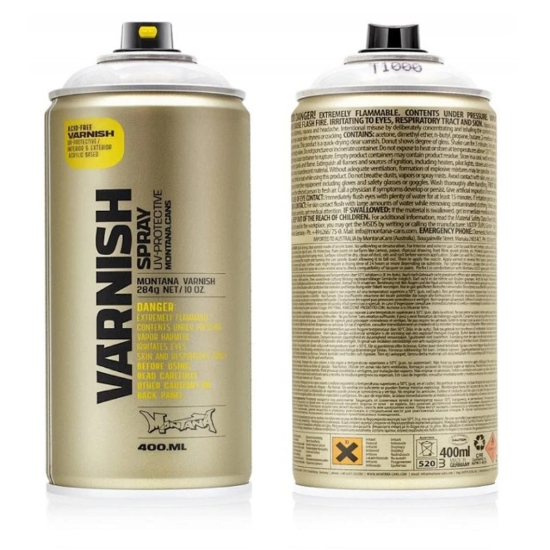 Лак-спрей Montana Varnish Spray Gloss глянцевый, 400 мл Лак-спрей Montana Varnish Spray Gloss глянцевый, 400 мл