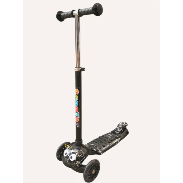 Samokat gel ve işiqli tekerler tenzimlenen el tutacaq