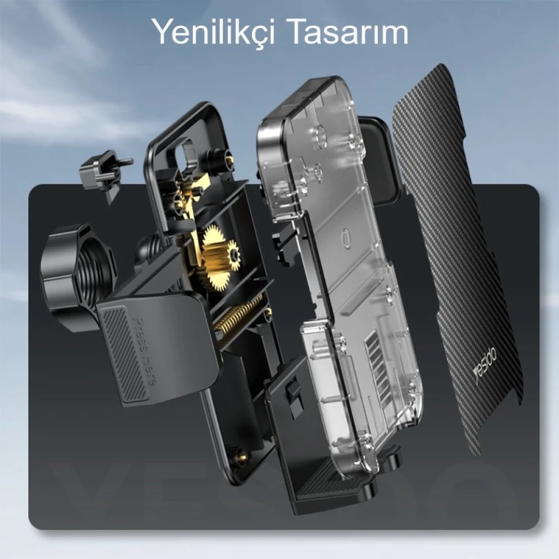 Telefon üçün avtomobil tutacağı Yesido C173 Black Telefon üçün avtomobil tutacağı Yesido C173 Black