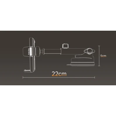 Telefon üçün avtomobil tutacağı Yesido C173 Black Telefon üçün avtomobil tutacağı Yesido C173 Black