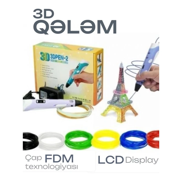 3D-ручка EB_495 c LCD дисплеем, товар в ассортименте 3D-ручка EB_495 c LCD дисплеем, товар в ассортименте