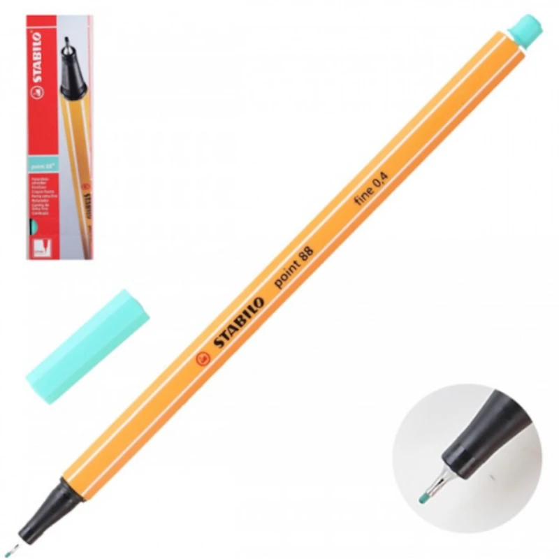 Капиллярная ручка Stabilo point 88 Ice Green, зеленый Капиллярная ручка Stabilo point 88 Ice Green, зеленый
