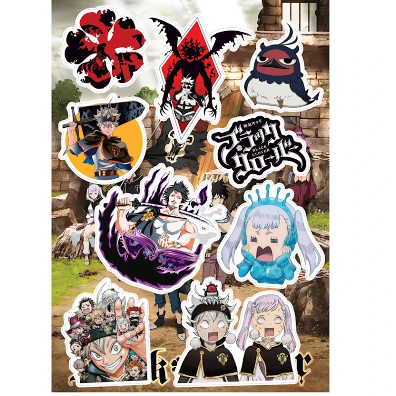 Набор наклеек Black Clover, 9 шт Набор наклеек Black Clover, 9 шт