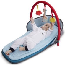Multimat matras dəsti ( rahatlıqla açılıb-yığıla bilən) Sophie la Girafe Travel play mat Gris