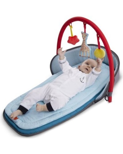 Multimat matras dəsti ( rahatlıqla açılıb-yığıla bilən) Sophie la Girafe Travel play mat Gris