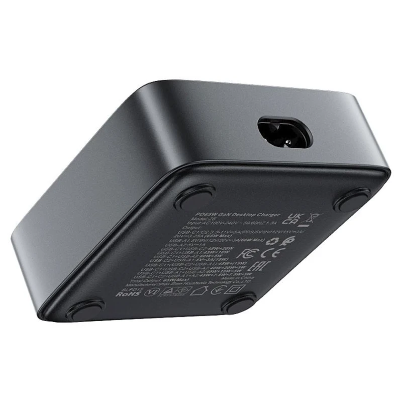 USB хаб Acefast Desktop Z6 PD65W GaN (2xUSB-C+2xUSB-A) US USB хаб Acefast Desktop Z6 PD65W GaN (2xUSB-C+2xUSB-A) US