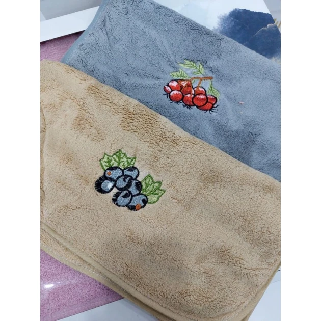 Полотенце MiraNova FS-159, микрофибра, 35×75 см, товар в ассортименте