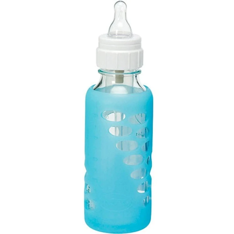 Защитный чехол Dr. Brown's Natural Flow 250 мл, для стеклянных бутылок, голубой Защитный чехол Dr. Brown's Natural Flow 250 мл, для стеклянных бутылок, голубой