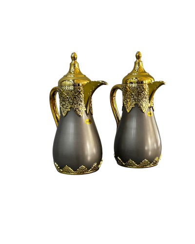 Termos-səhəng Najib NJ32, plastik, şüşə, 1 l + 0.7 l, boz, 2 ədəd