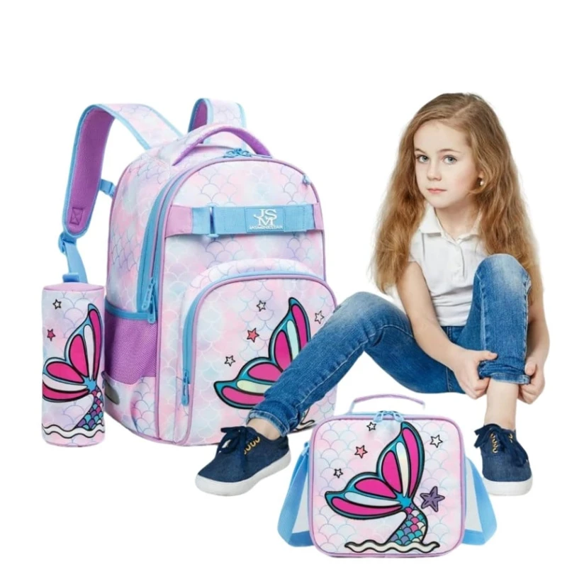 Набор школьного рюкзака azr2832 Jasmin Purple, 3 предмета