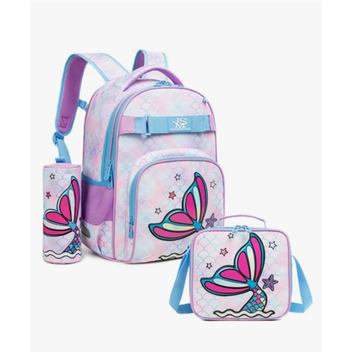 Набор школьного рюкзака azr2832 Jasmin Purple, 3 предмета