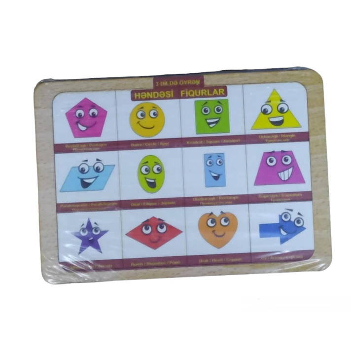 Развивающий деревянный пазл ST-6902 Геометрические фигуры Развивающий деревянный пазл ST-6902 Геометрические фигуры