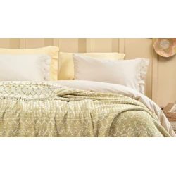 Покрывало Yataş Zion, 170x240 см, полутораспальный, хлопок/полиэстер/акрил, Safran