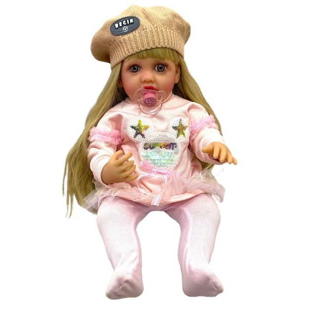 Kukla Reborn M4924 Bear, çəhrayı, 55 sm