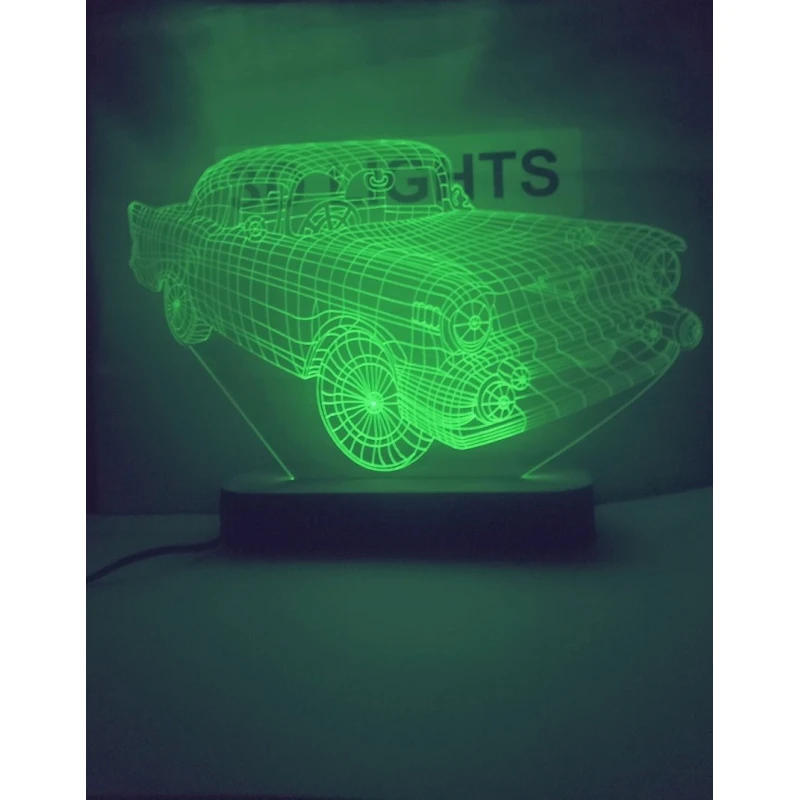 3D-gecə lampası TVY-01, 20x14 sm, yaşıl