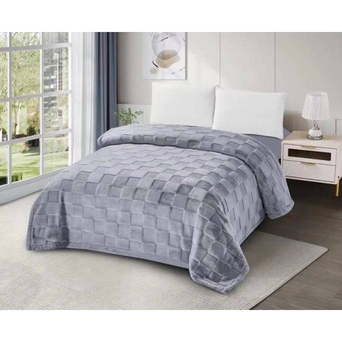 Покрывало MiraNova CTS-376, серое, 200х230 см Покрывало MiraNova CTS-376, серое, 200х230 см