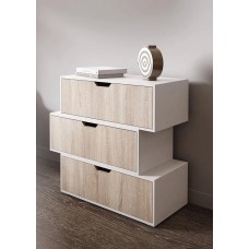 Komod Letta, LDSP, ağ/bej, 90x30x90 sm