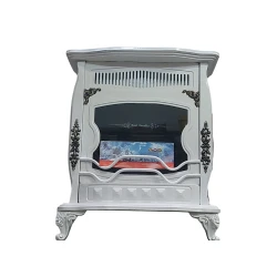 Печь-камин Mahshid Davam Ks0171, металл, белый, 72x86x35 см