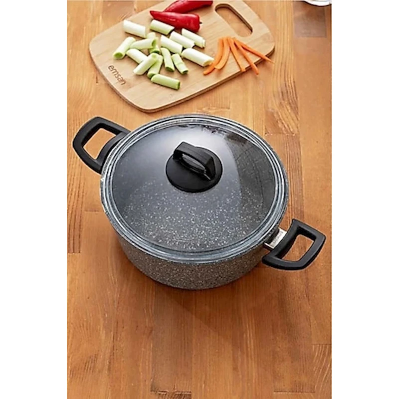 Qazan Emsan, 20 sm, titan/qranit , qara Qazan Emsan, 20 sm, titan/qranit , qara