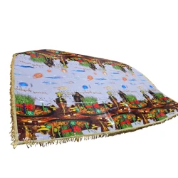 Скатерть Novruz SHA-00006127, прямоугольная, разноцветная, 150x210 см