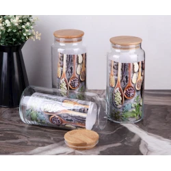 Банка gnl-1300, 1.3 л, стекло/бамбук, прозрачный Банка gnl-1300, 1.3 л, стекло/бамбук, прозрачный