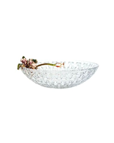 Meyvə qabı Hom-me 104377, 26x26x9 sm, büllur, şəffaf
