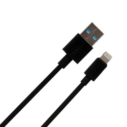 Kabel USB Celebrat CB-18-A-L Type-A to Lightning, qara