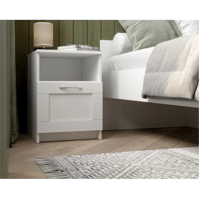 Прикроватная тумба Mio Tesoro Сириус 2.02.03.010.1, ДСП, белый, 39.1x41.2x53.1 см Прикроватная тумба Mio Tesoro Сириус 2.02.03.010.1, ДСП, белый, 39.1x41.2x53.1 см