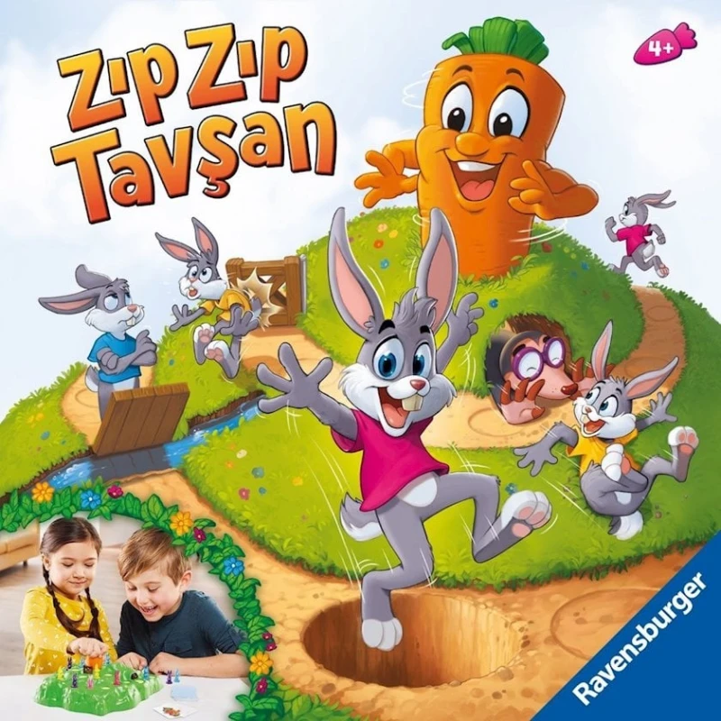 Настольная игра Ravensburger Zıp Zıp Tavşan, 4+ лет