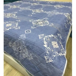 Одеяло летнее MiraNova CTS-493, сатин, синее, 200х220 см Одеяло летнее MiraNova CTS-493, сатин, синее, 200х220 см