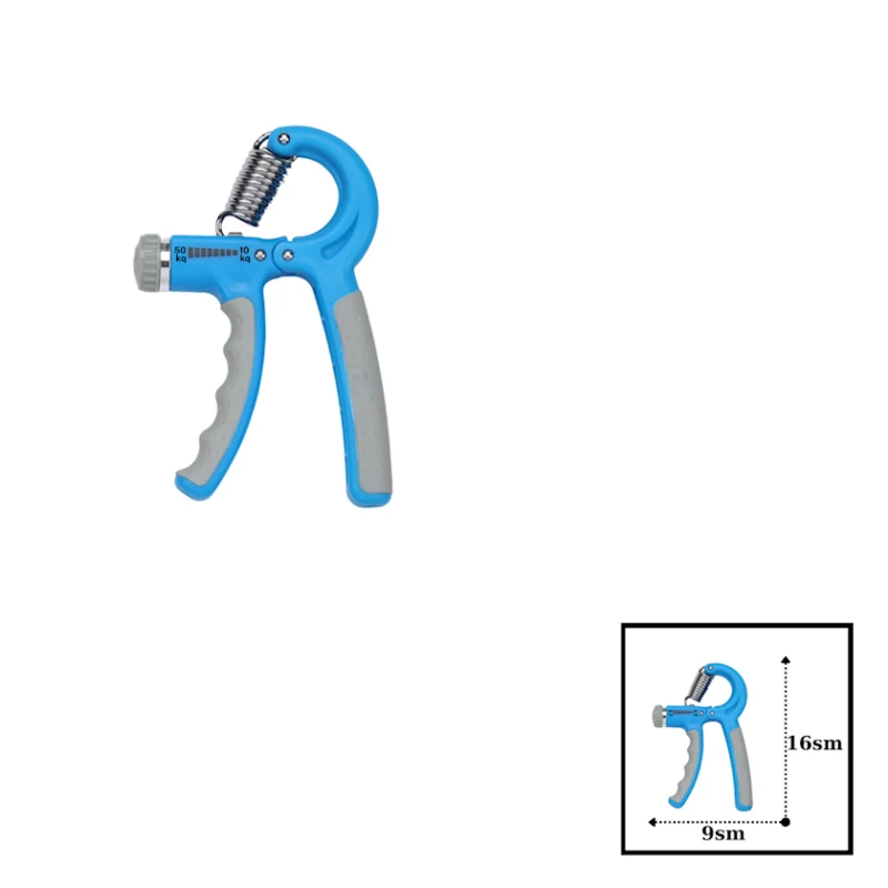 Эспандер кистевой Gymnic, 16x9 см, голубой, 50 кг