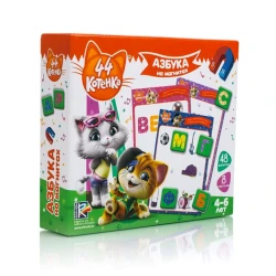 İnkişaf etdirən oyun Vladi Toys ABC maqnit üzərində 44 pişik, 4-6 yaş