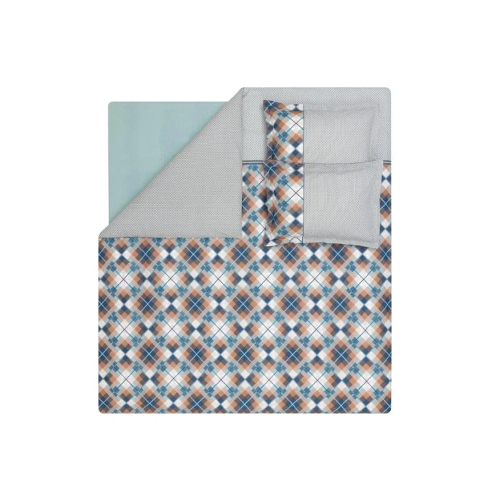 Yataq dəsti Yataş Brice yorğan üzü 160x220 sm, mələfə 180x240 sm, yastıq üzü 1əd 50x70, birnəfərlik,rəngbərəng