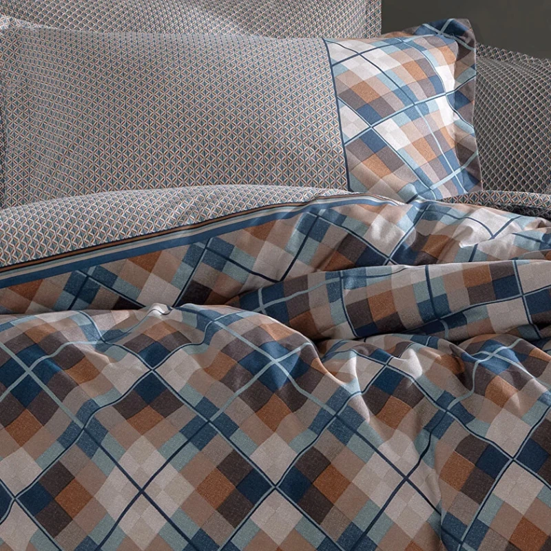 Yataq dəsti Yataş Brice yorğan üzü 160x220 sm, mələfə 180x240 sm, yastıq üzü 1əd 50x70, birnəfərlik,rəngbərəng