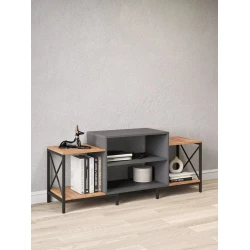 Тумба под ТВ 3563_LETNEW2YarusVotAnd, ЛДСП, разноцветная, 139x38x59 см Тумба под ТВ 3563_LETNEW2YarusVotAnd, ЛДСП, разноцветная, 139x38x59 см