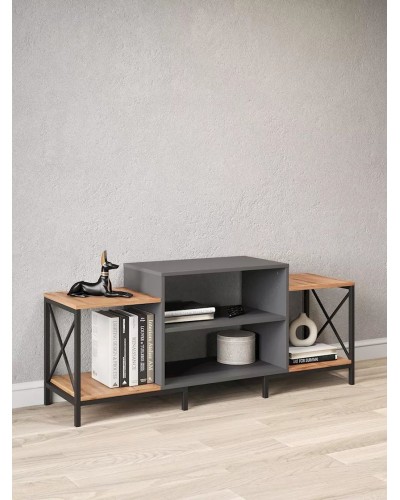 TV üçün tumba 3563_LETNEW2YarusVotAnd, LDSP, rəngbərəng, 139x38x59 sm