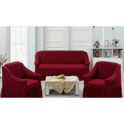 Комплект чехлов на диван и кресла MiraNova CTS-451, красный Комплект чехлов на диван и кресла MiraNova CTS-451, красный