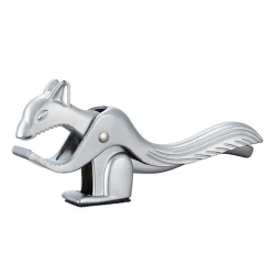 Qoz sındıran Bautech Белочка Щелкунчик, 18х2.5х8.2 sm, sink ərintisi, gümüşü