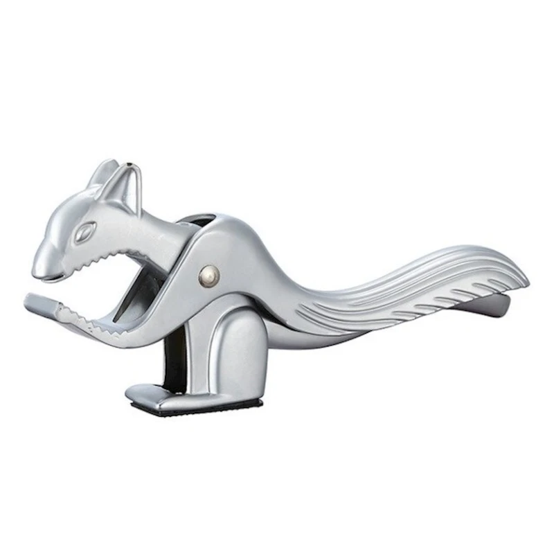 Орехокол Bautech Белочка Щелкунчик, 18х2.5х8.2 см, цинковый сплав, серебристый