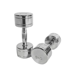 Гантели WS0047, 9 кг x 2 шт, никель
