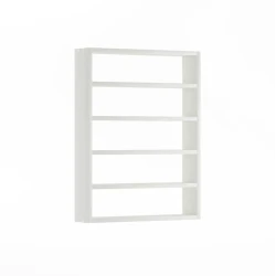 Полка настенная Line 12115575, ЛДСП, белая, 50x10.6x65 см