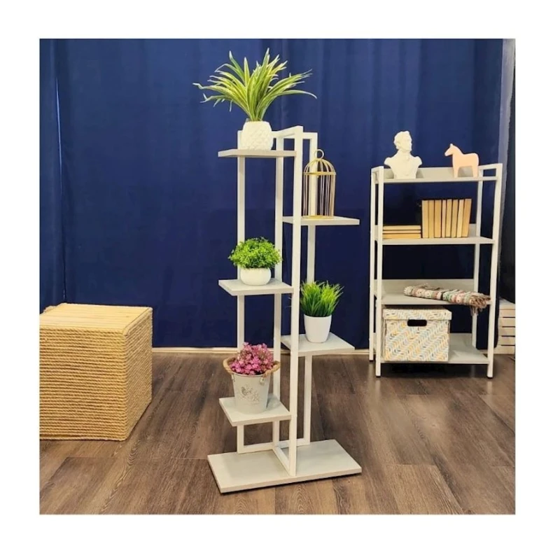 Stellaj 3563_LoftAlFlWhite, 50x23x117 sm, LDSP, ağ