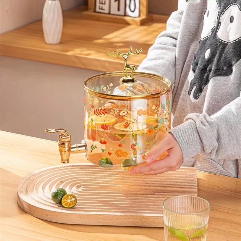 Диспенсер для напитков nh_32zx, стекло/дерево, прозрачный/золотистый, 3.2 л Диспенсер для напитков nh_32zx, стекло/дерево, прозрачный/золотистый, 3.2 л