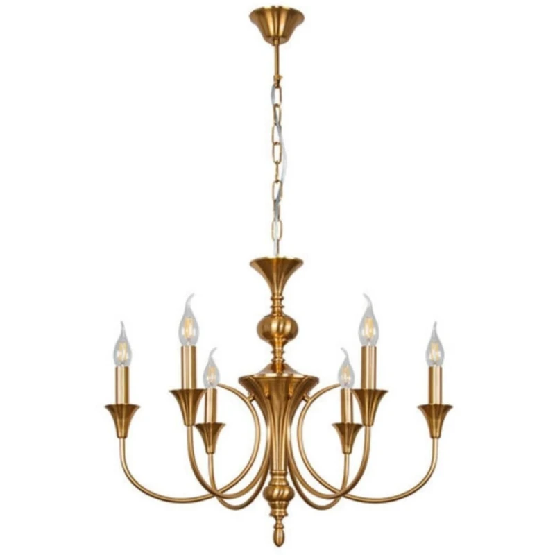 Люстра подвесная Şəms Aydınlatma 85025-6, 8xE14, античное золото, металл, 60x70 см - 8133- 8 AB Люстра подвесная Şəms Aydınlatma 85025-6, 8xE14, античное золото, металл, 60x70 см - 8133- 8 AB