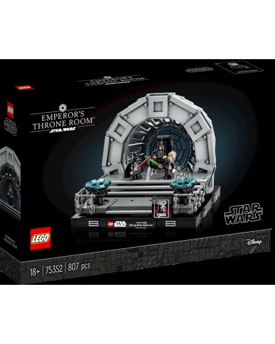 Konstruktor LEGO Star Wars Emperor's Throne Room™ Diorama 75352, 18+ yaş, 807 hissə
