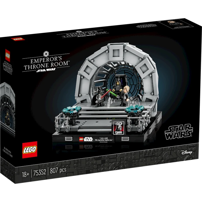 Konstruktor LEGO Star Wars Emperor's Throne Room™ Diorama 75352, 18+ yaş, 807 hissə