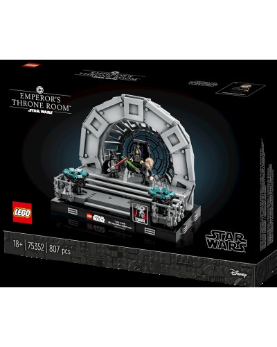 Konstruktor LEGO Star Wars Emperor's Throne Room™ Diorama 75352, 18+ yaş, 807 hissə