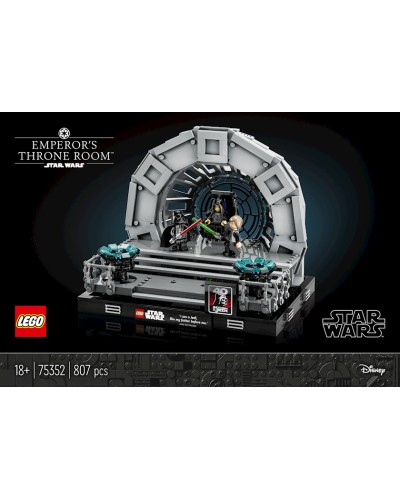 Konstruktor LEGO Star Wars Emperor's Throne Room™ Diorama 75352, 18+ yaş, 807 hissə